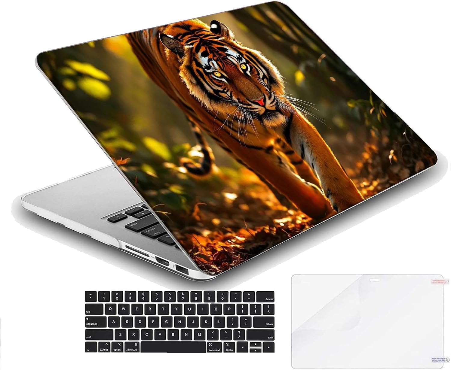 Compatible with MacBook Neo 13-inch, Hard Shell Case with Keyboard Cover and Screen Protector (A3404 A18 Pro chip, 2026 Release) - Tiger MC22902