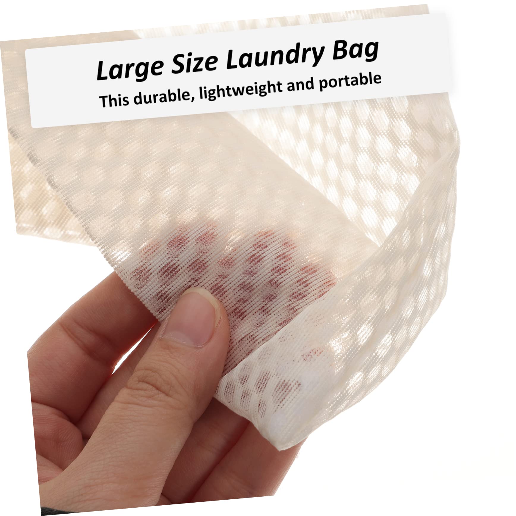 Borsa Rete per Lavaggio Delicati 6 Pezzi in Poliestere Beige | Chiusura Cerniera, per Reggiseni e Calze, Accessori Lavanderia per Lavatrice