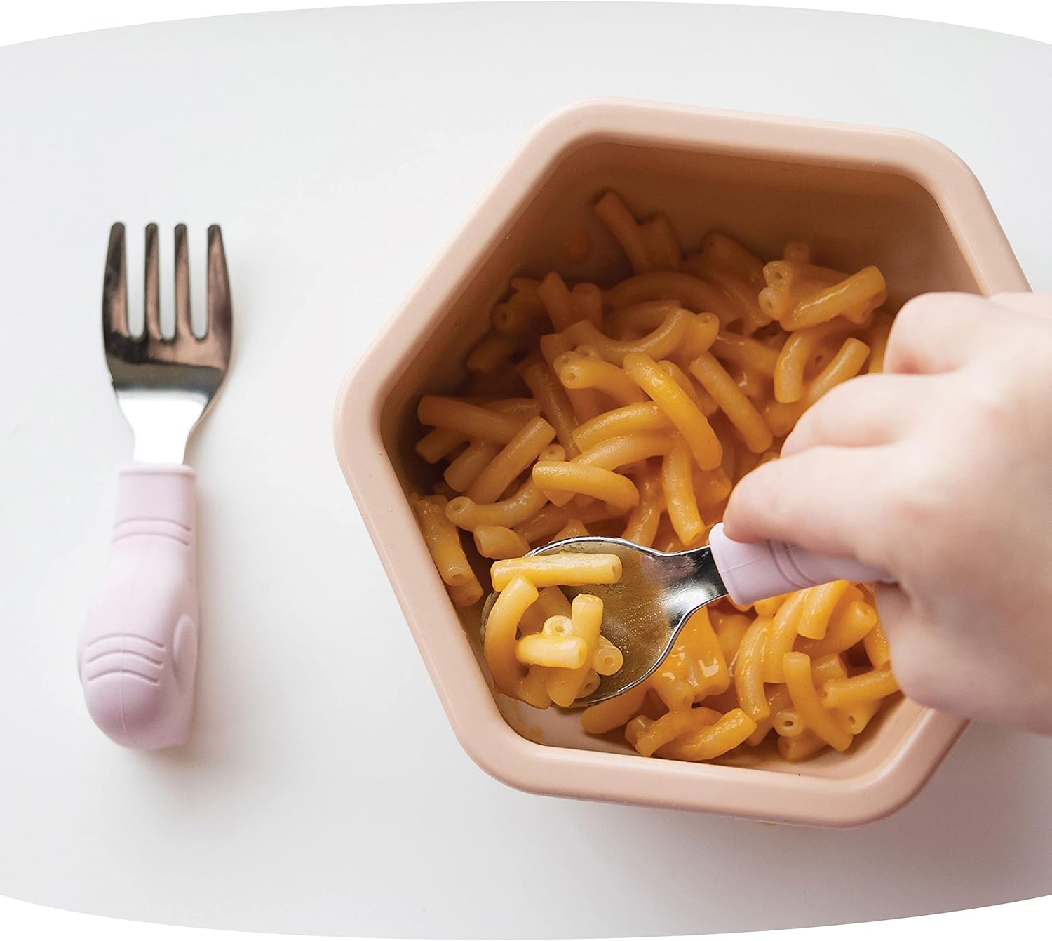 Easy Grip Toddler Utensils Spoon and Fork Set - &