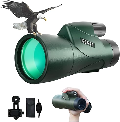 Gosky Piper - Telescopio monocular para adultos, monocular para adultos, monocular de alta potencia, monocular adecuado para observación de aves,
