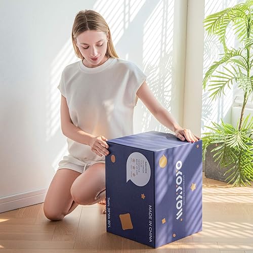 Miniatura 4 de MAXYOYO Colchón de piso japonés estampado floral colchón futón cama tamaño queen cama plegable colchón enrollable camping cama cama cama sofás y