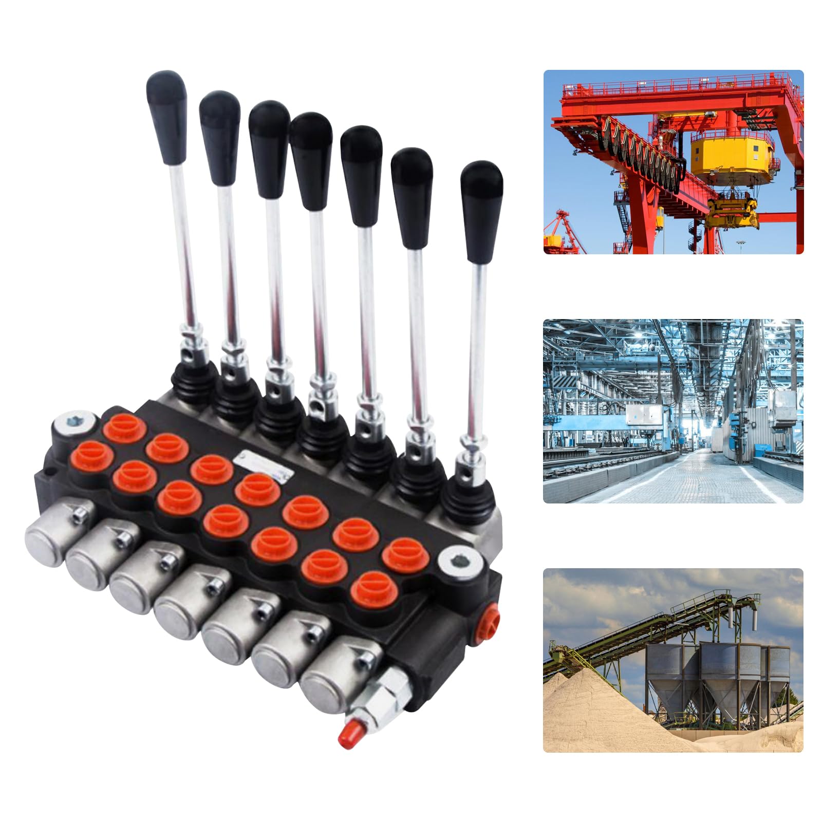 Valvola di controllo manuale idraulica 7 sezioni sistema di controllo idraulico 3600 PSI 60 l/min con leva Idraulica manuale valvola direzionale valvola idraulica per agricoltura macchine edili e