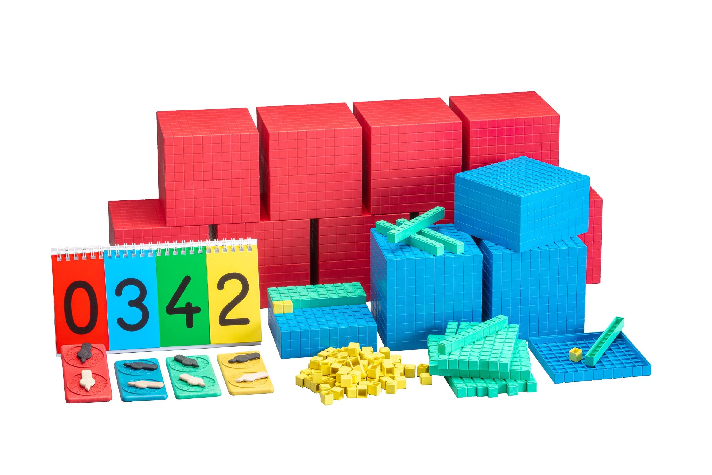WISSNER Aktiv lernen - Set Completo di aritmetica decimale (194 Parti in RE-Plastic®, in Una Scatola