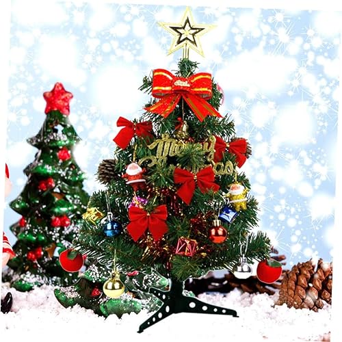 Miniatura 3 de ABOOFAN 2 piezas de regalo de Navidad para niños, árbol de Navidad con adornos, modelo de árbol de Navidad, árbol de Navidad, árbol de Navidad,