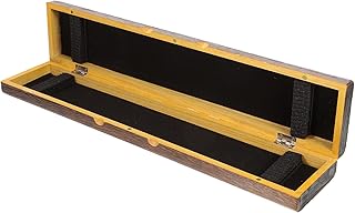 Wooden Fishing Tackle Box Large Capacity 45cm Wood Fishing Gear Organizer Multi-slots Bobber Holder Portable Storage for Freshwater and Saltwater