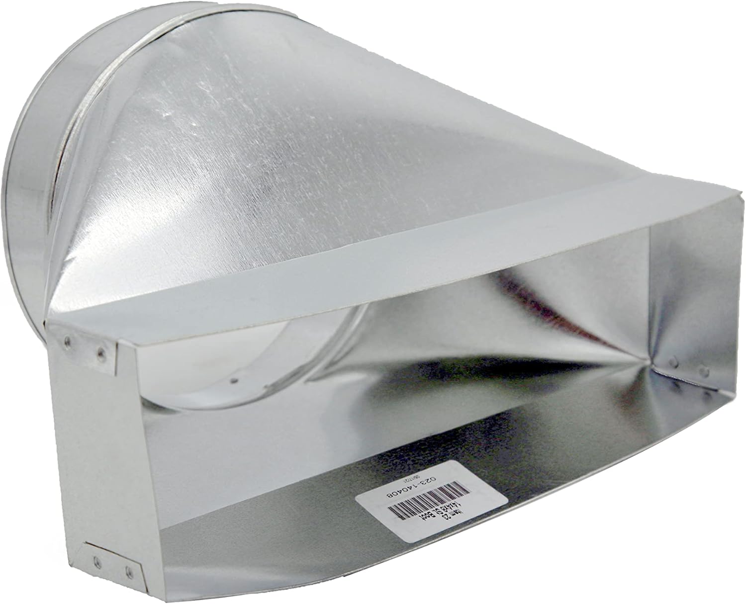 HVAC Premium Galvanized Round Transition | Straight Register Boot | 6" X 6" X 4" Galvanized Sheet Metal Straight Floor Boot is Compatible with Duct 6"