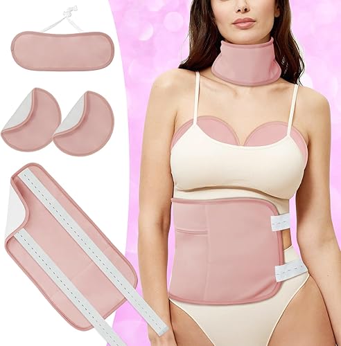 Paquete de 4 compresas de aceite de ricino orgánico reutilizables para desintoxicación del hígado, tiroides, pecho, inflamación, aceite de ricino