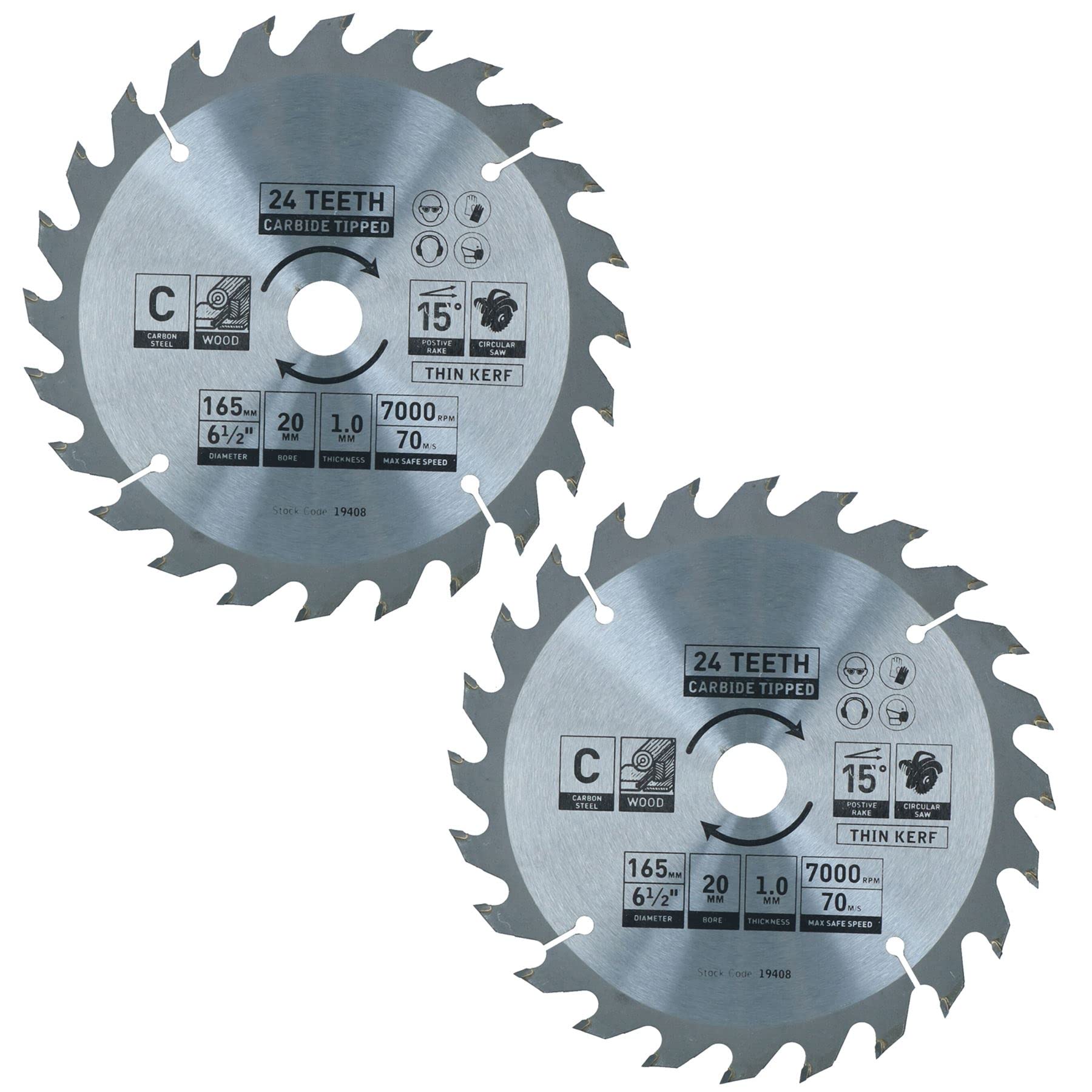 Lame de scie circulaire 165 mm pour scier le bois d'aménagement terrasse et mobilier