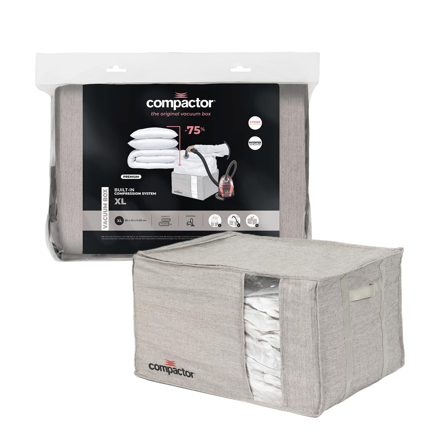 Housse de rangement sous vide anti poussière pour couettes XL