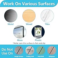 Vista 3 de 100PCS Cable Clips, Adhesive Wire Clips Organizer Cord Clips Management, Cable Staples Outdoor Strong for Wall, Desk, Christmas Lights, String