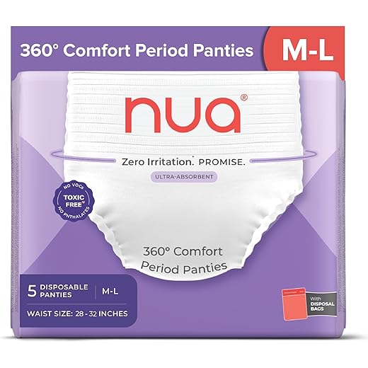 Nua Comfort Period Panties Pack of 5 M-L