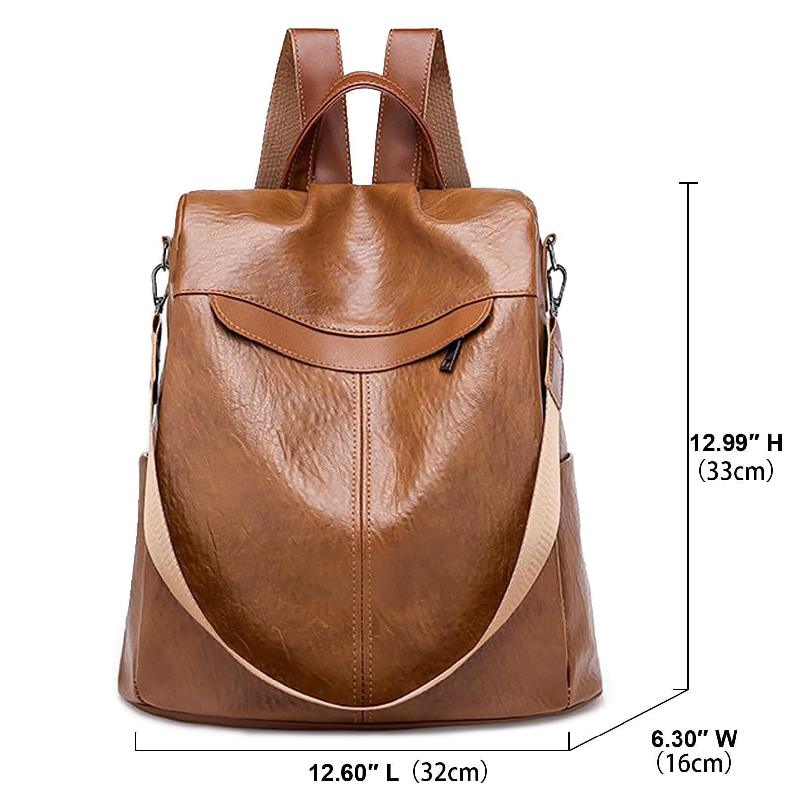 Charmore Zaino da Donna Antifurto Borse Nylon impermeabile Daypack Spalla per Viaggio Lavoro Scuola