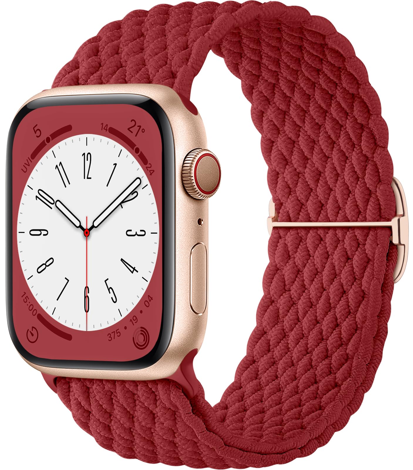 WJKStretchy Braided Bands Compatible with Apple Watch 38mm 40mm 41mm 42mm 44mm 45mm 49mm for Women Men, Adjustable Soft Nylon Strap for iWatch Series 9 8 7 6 5 4 3 2 1 SE Ultra/Ultra 2
