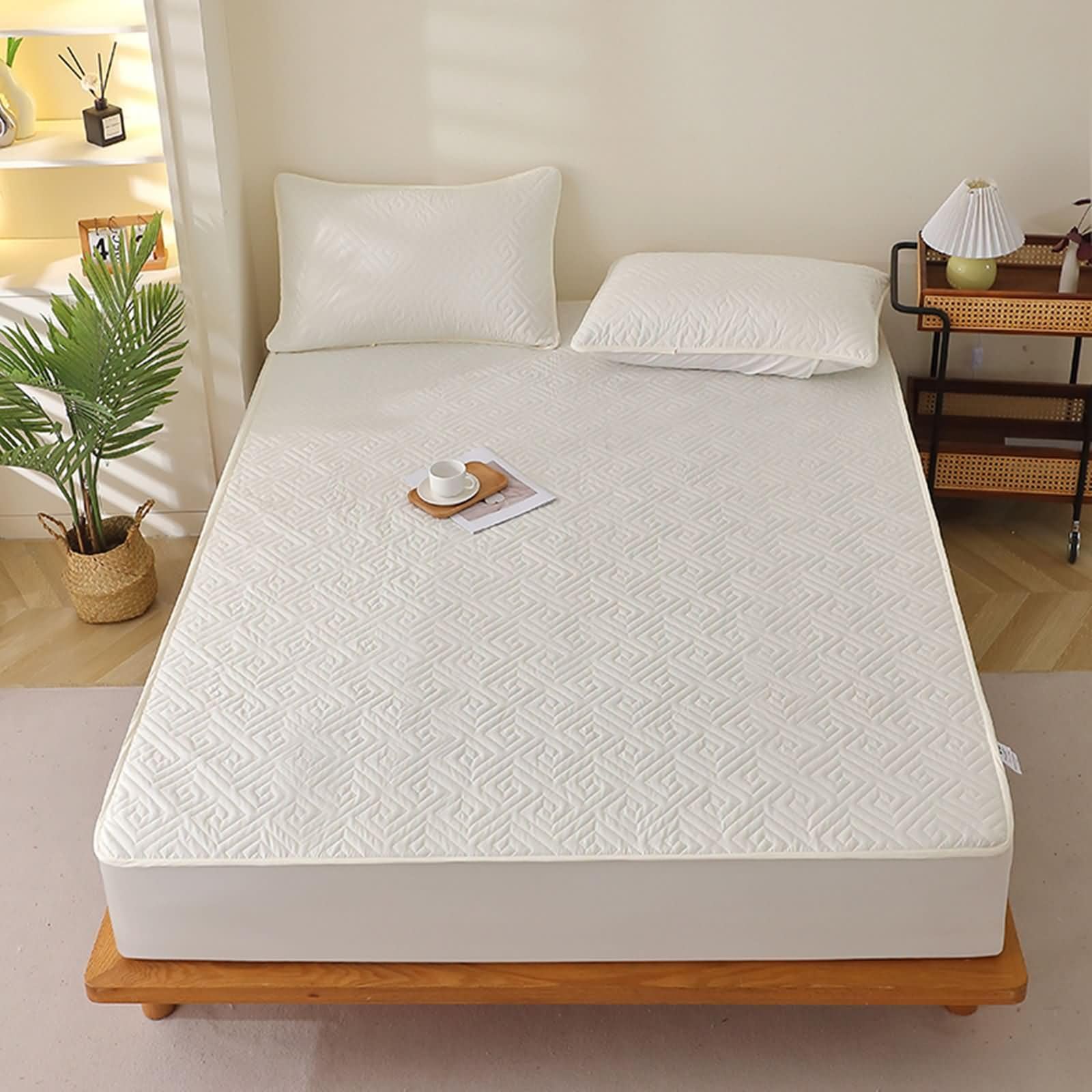 Drap housse imperméable polyester 150x200 pour des nuits sereines en famille
