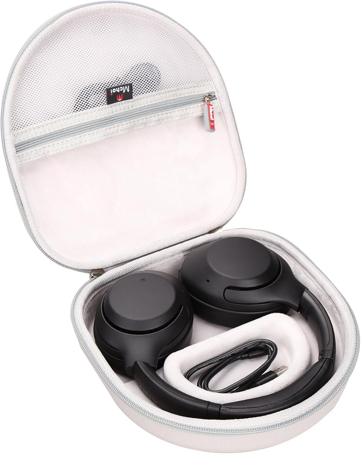 Mchoi Hard Travel Storage Case Fits for Sony WH-CH720N/ WH-CH710N/ WH-CH520/ WH-CH510/ WH-1000XM5/ WH-1000XM4/ WHXB910N/ Bose 700 Noise Cancelling Wireless Headphones, Box Only (Grey) - Image 2
