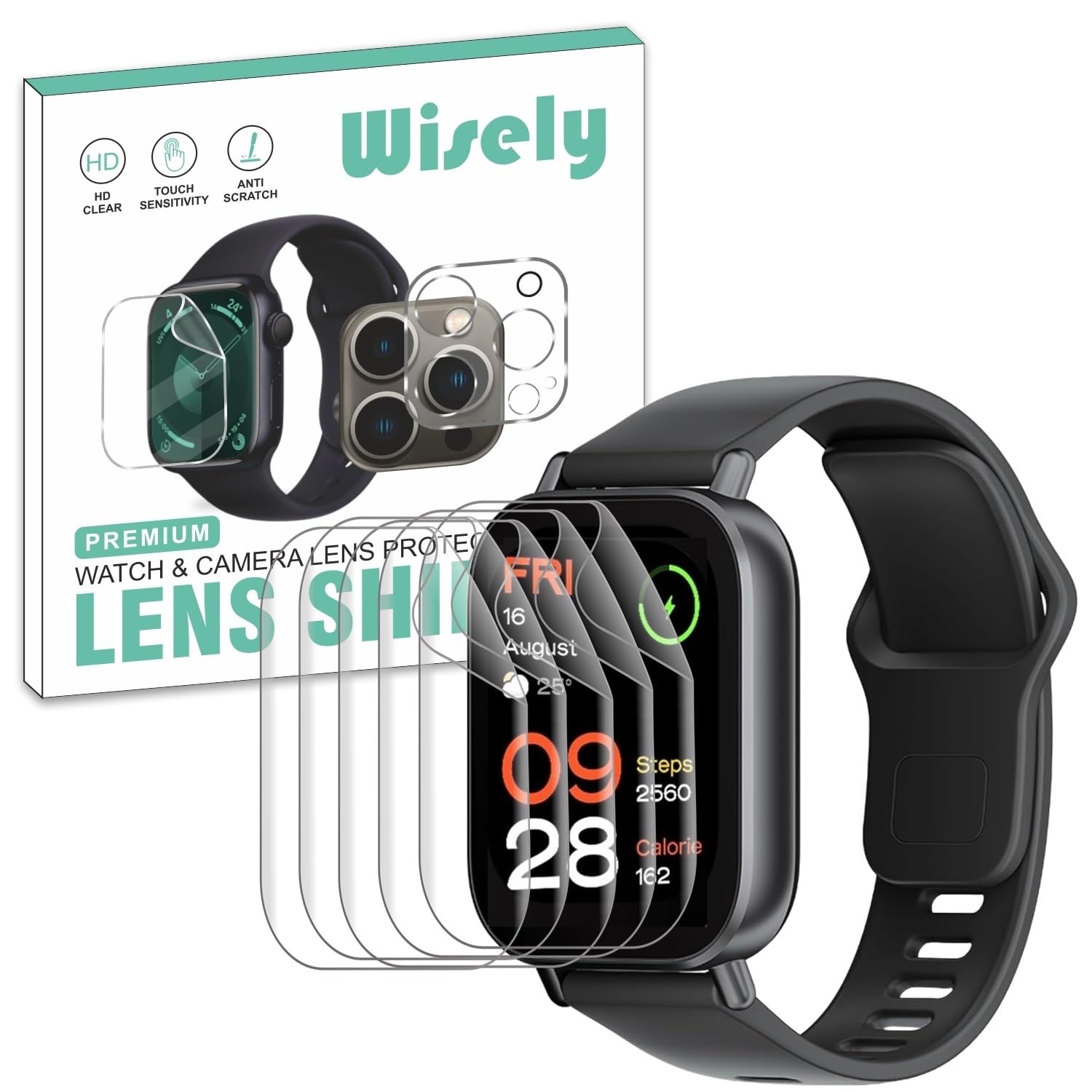 See full amazon price history chart for Wisely |5pcs| Screen Guard Protector For Redmi Watch 5 Active Smartwatch |2"| Bubble Free, Easy installation kit, Clear HD, Full Cover Wisely |5pcs| Screen Guard Protector For Redmi Watch 5 Active Smartwatch |2"| Bubble Free, Easy installation kit, Clear HD, Full Cover (B0DG2TG17V) Amazon Price History, Amazon Price Tracker
