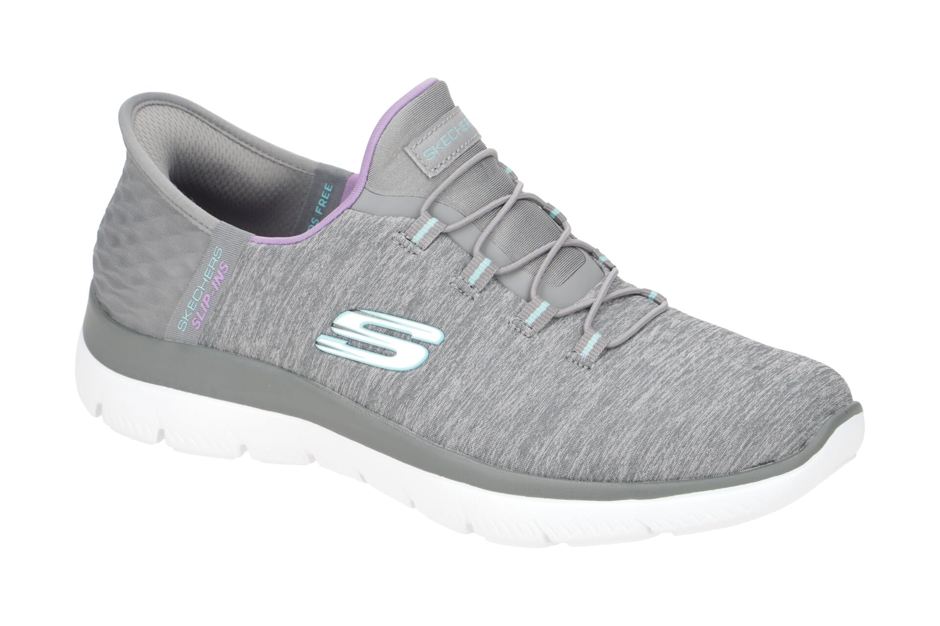 Skechers 149937 GYMT Slipper Slip-Ins grau grau