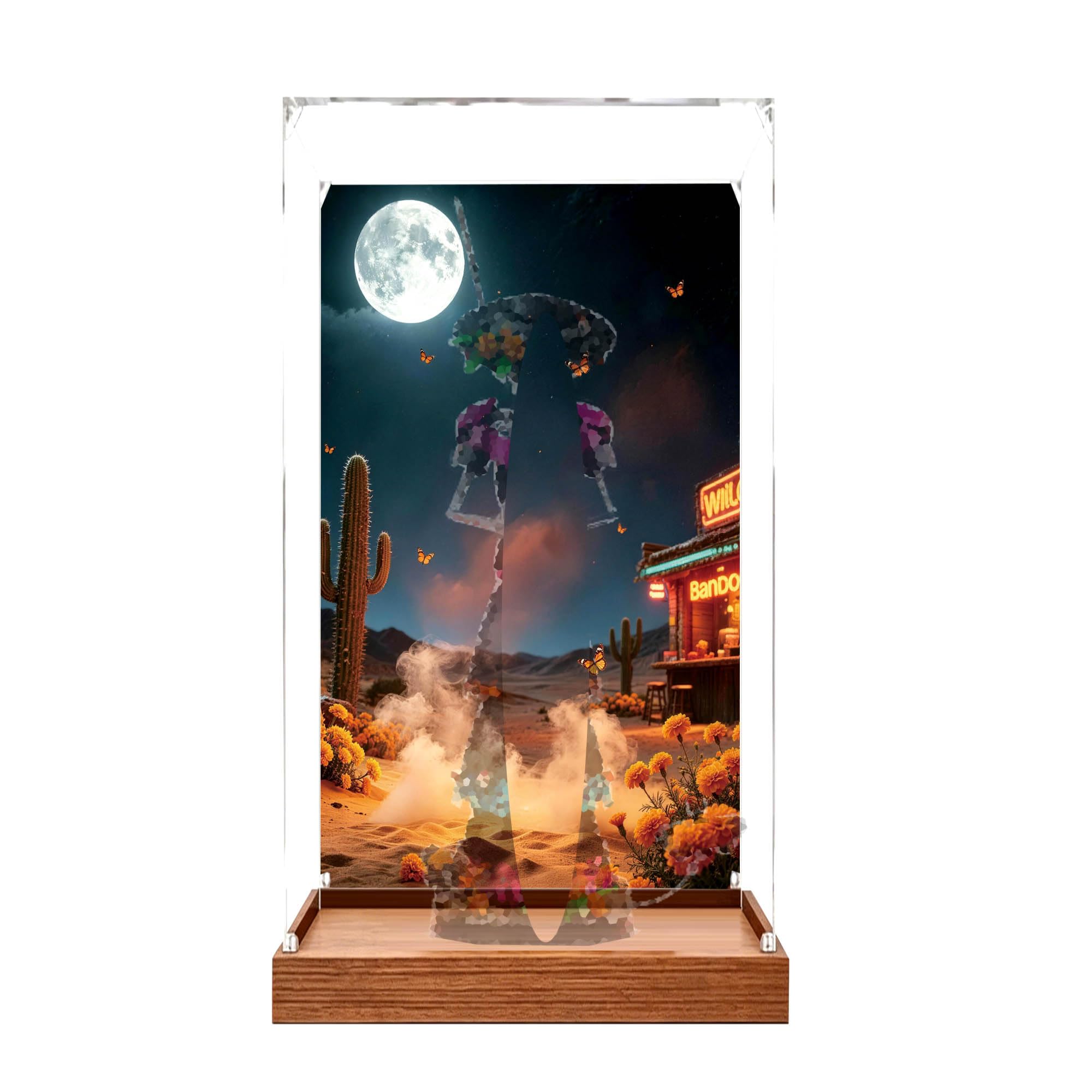 Clear Acrylic Display Case, Fits for Le-go 21372 Sets (Background 4)