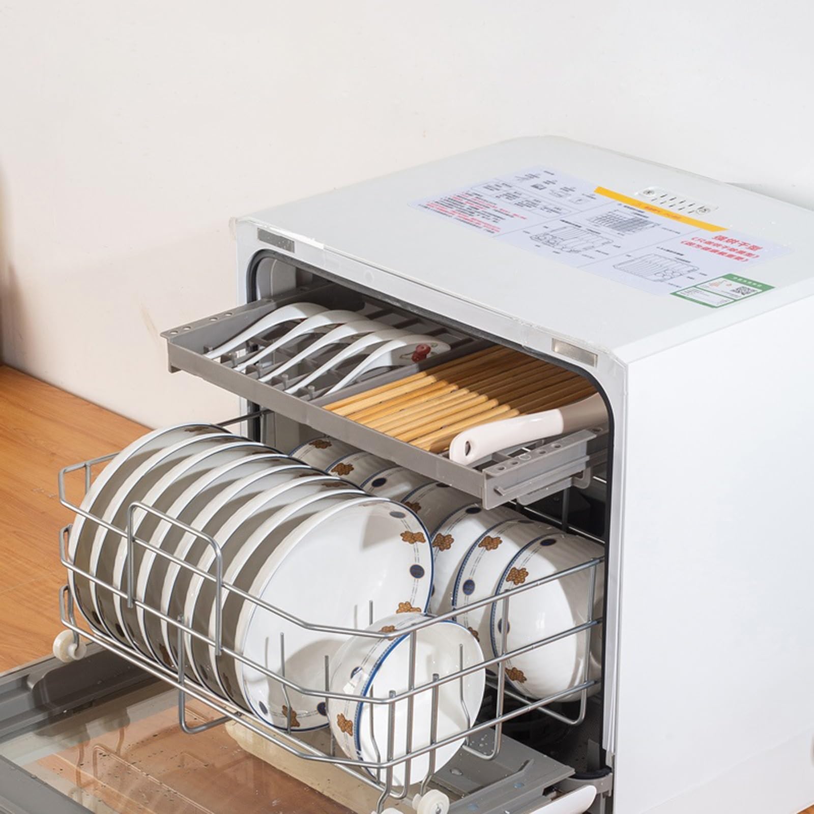 Lavavajillas de sobremesa for el hogar, pequeño, for 8 personas, gran capacidad, completamente automático, sin instalación
