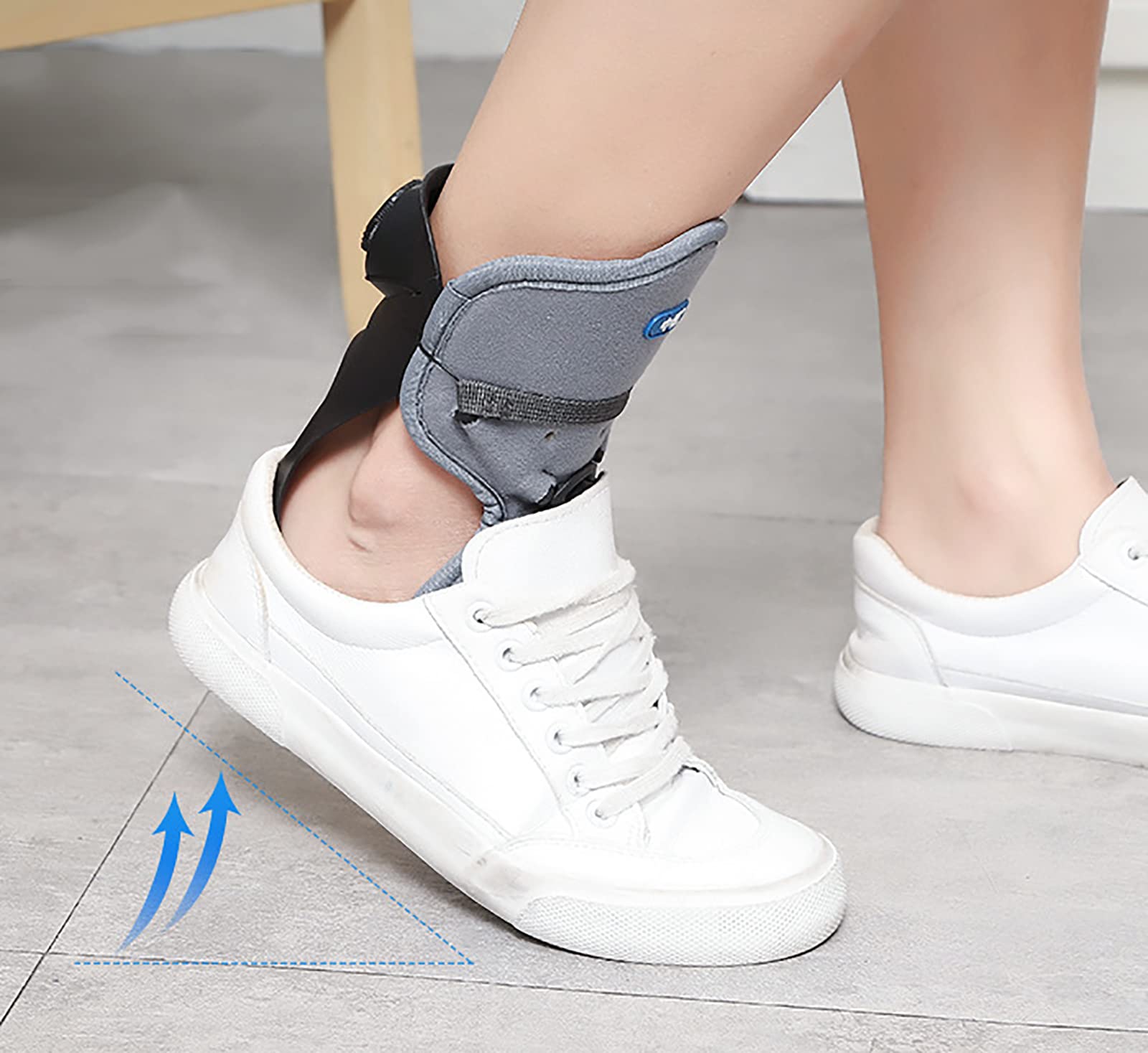 Soporte de pie caído, inmovilizador de tobillo ajustable para fascitis plantar, dolor de arco, soporte de tendinitis de Aquiles, estructura biónica del pie para hombres y mujeres