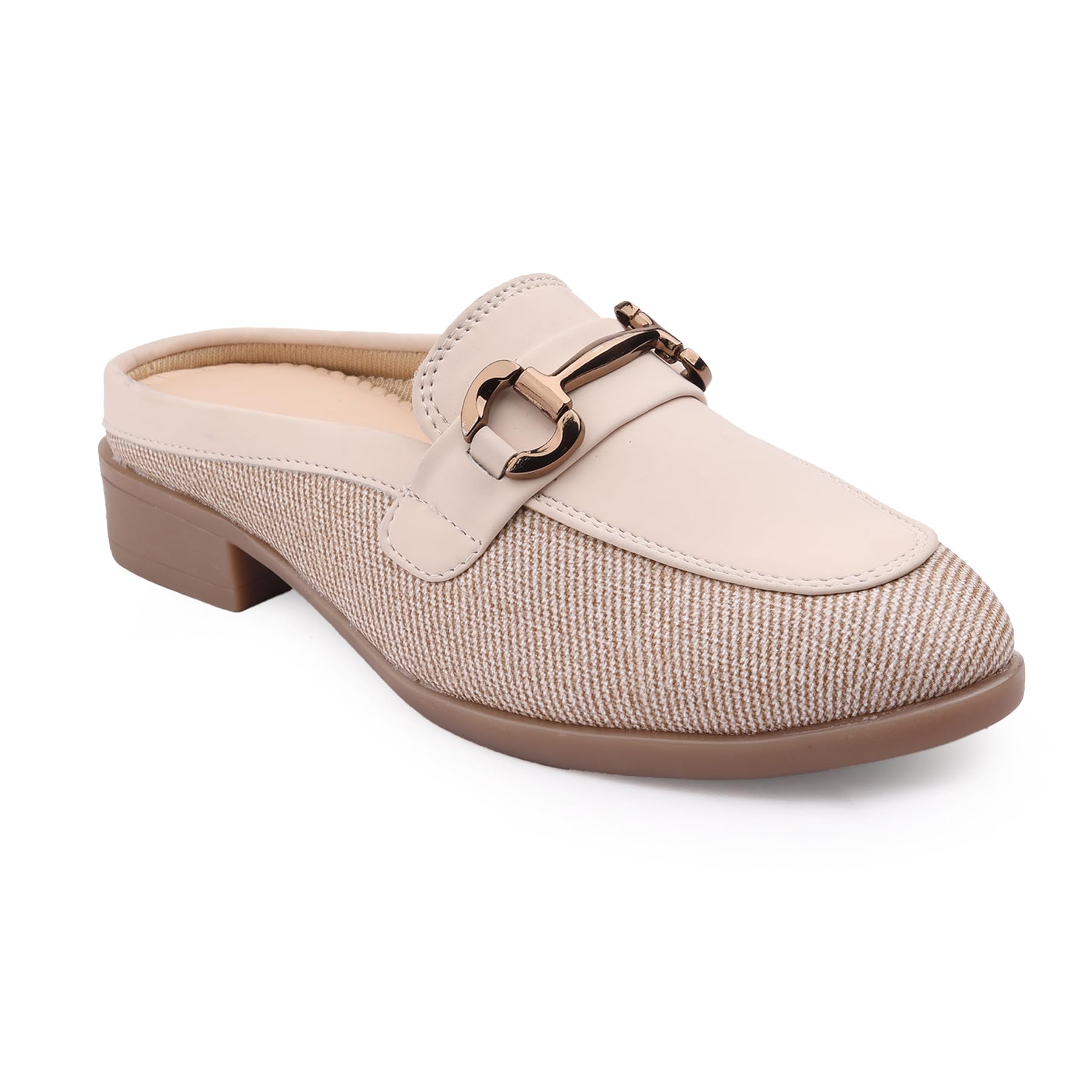 yuvrato baxi Women's Casual Slip-On Mules and Uniform Dress Loafer Shoes with Faux Leather Material and Durable TPR Sole.-picture-20