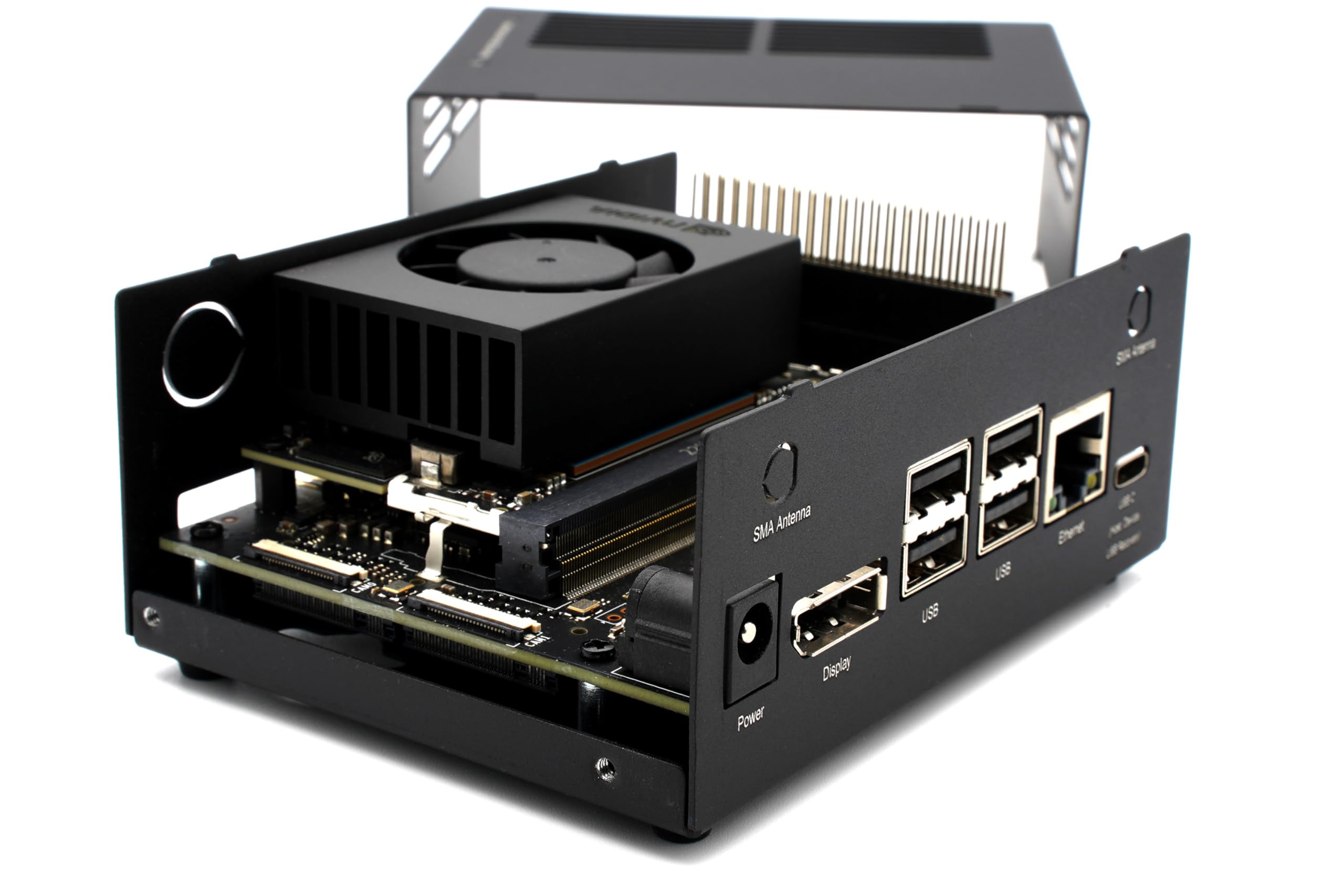 KKSB Jetson Orin Nano Super Developer Kit Case - Boîtier aluminium ventilation support VESA