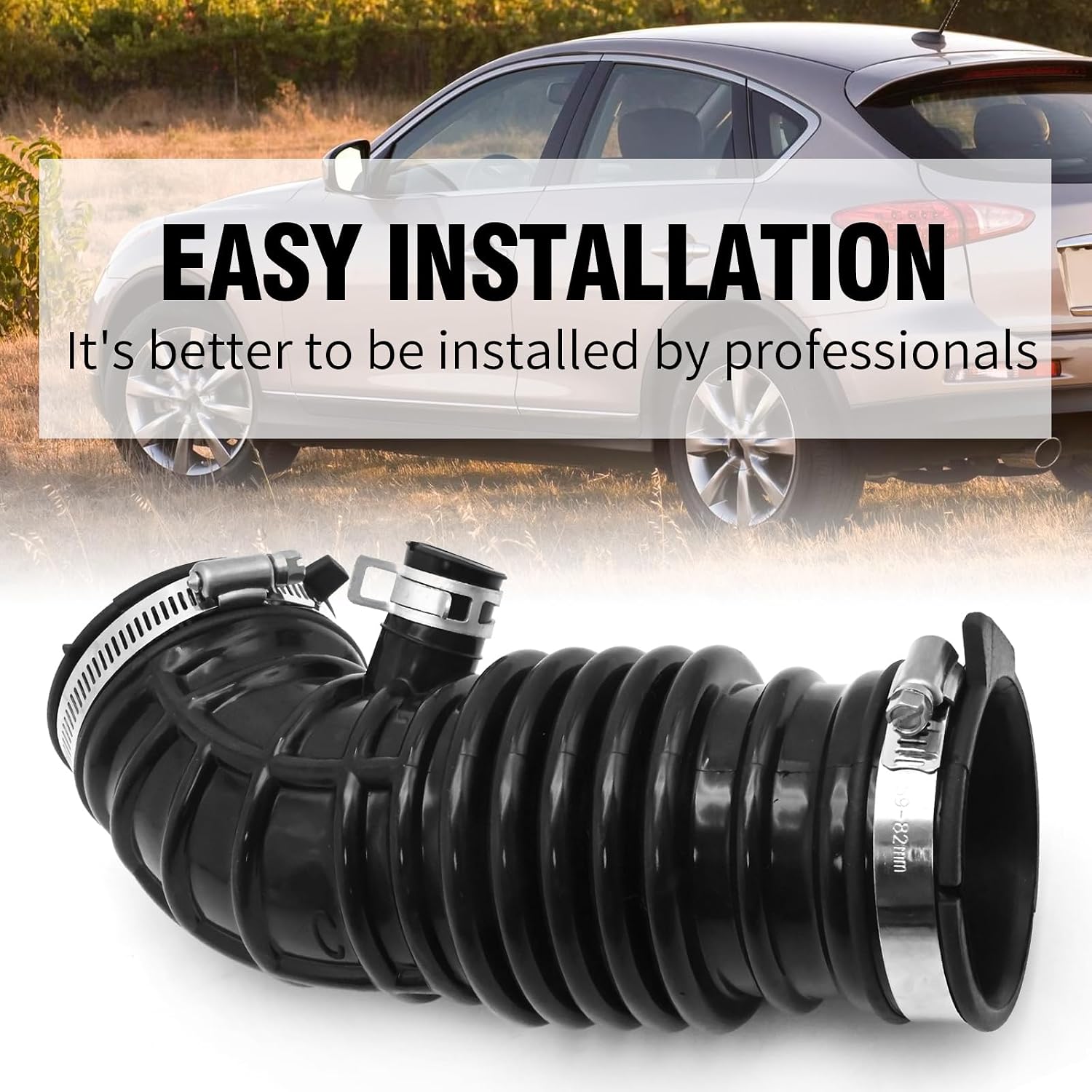 16576-JK21A Air Intake Hose, Replacement for Infiniti G35 2007-2008 EX35 2008-2010, Replaces 16576-JK20A (Rear Right)
