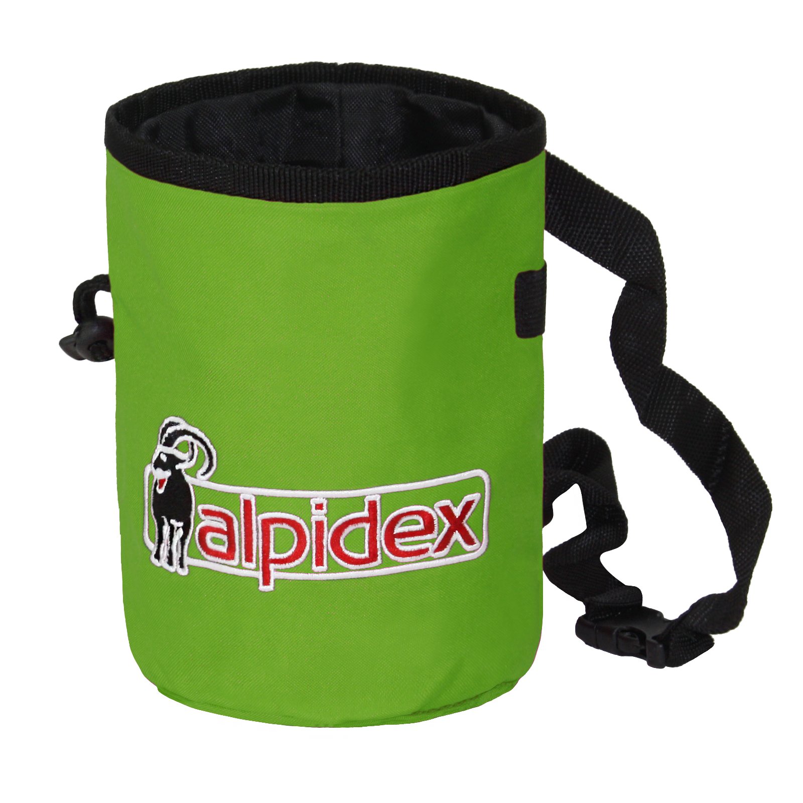ALPIDEX Bolsa de Tiza Ajustable con cinturón, Bolsa de Tiza para Escalada, Gimnasia, Levantamiento de Pesas, Color Verde