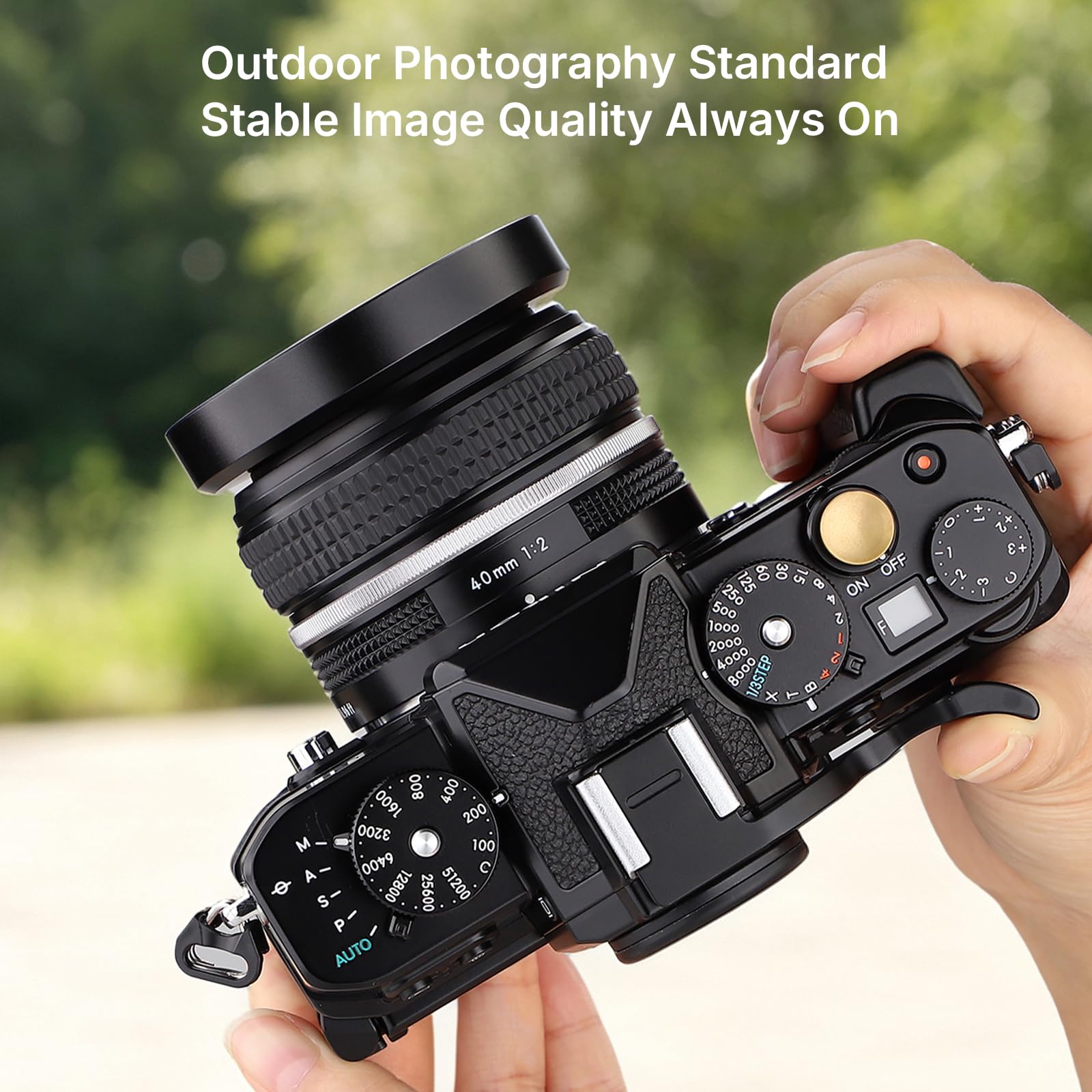 Haoge Metalowa osłona obiektywu do Nikon Z 40 mm f2, NIKKOR Z 28 mm f2.8 śruba kaptur, obiektyw Z28 mm f2,8 (SE), kompatybilny z filtrami UV 52 mm i osłoną obiektywu 52 mm
