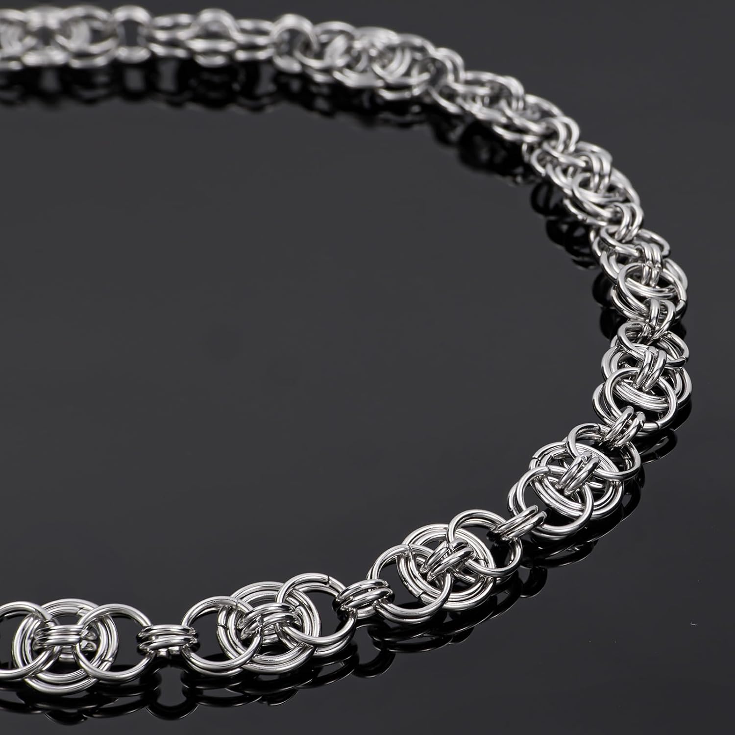 UMAOKANG 2 Meters Circle Chains for Jewelry Making Stainless Steel Chain Bulk for Men and Women Necklace DIY Jewelry Supplies - Image 4