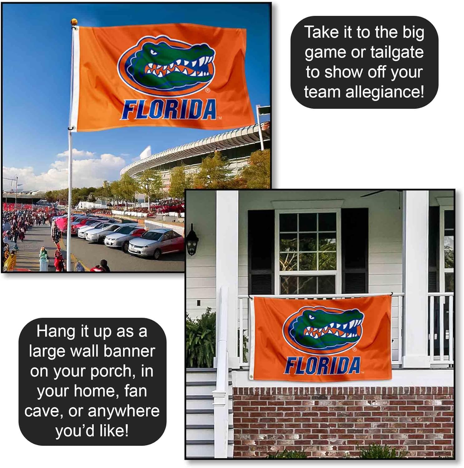 Florida Gators UF University Large College Flag - Image 4