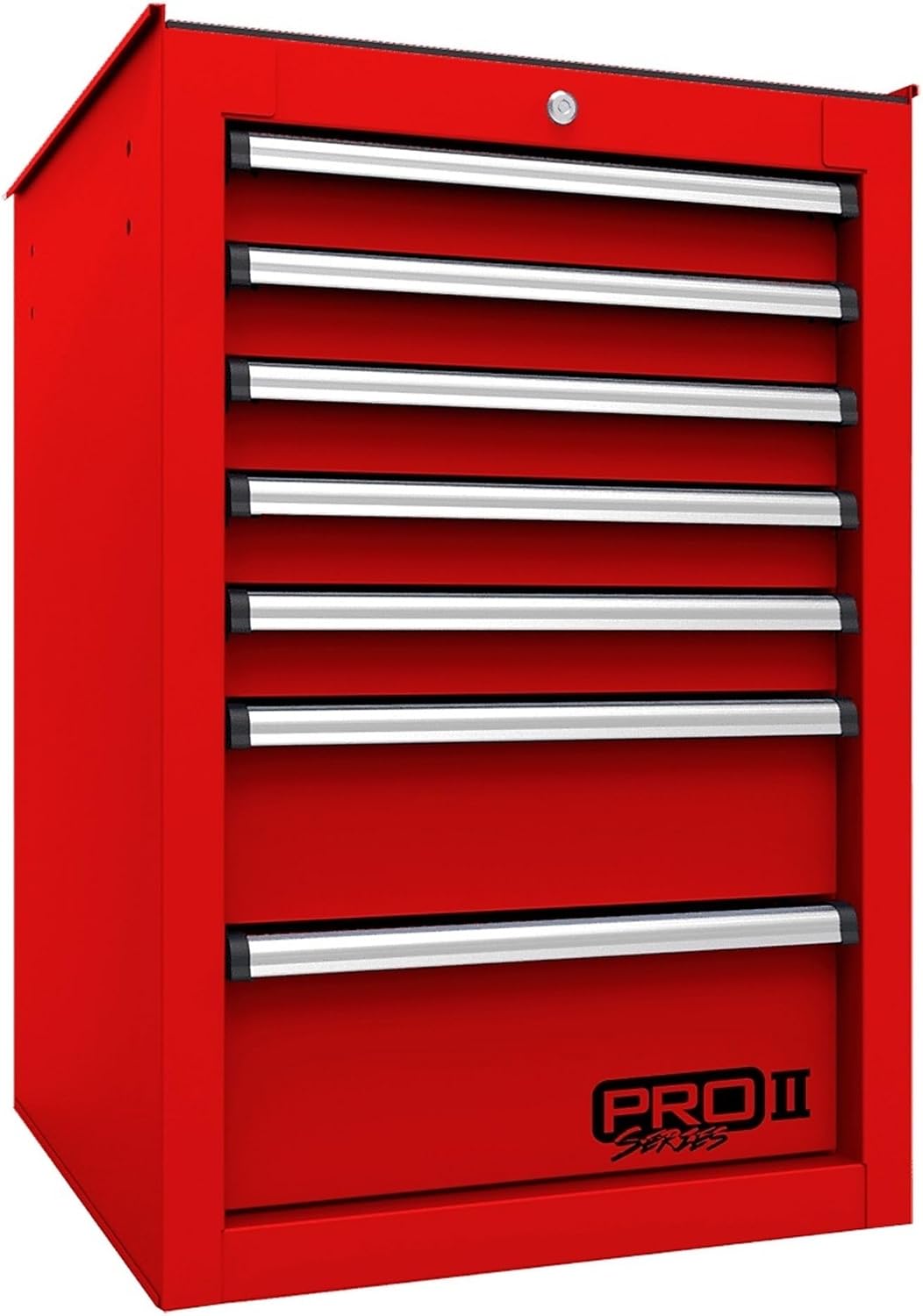 (RD08014552) 14 1/2"" PRO II 7-DRAWER SIDE CABINET - RED