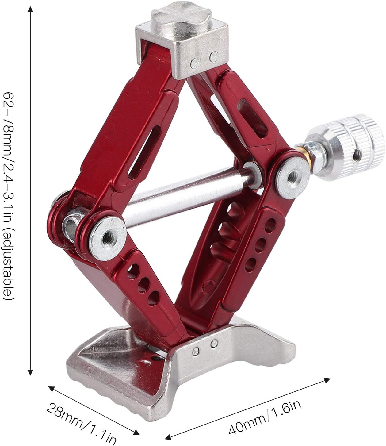 2Pcs RC Car Jack Stands Adjustable Height Metal RC Lifting Jack for 1/10 RC Car Model Car Accessories