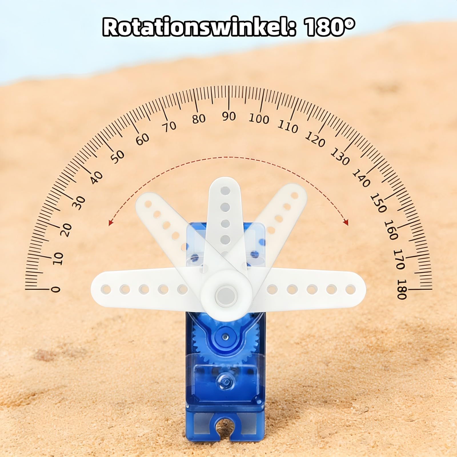 Lot de 12 mini servomoteurs 9G - Pour Arduino - Contrôle avec câble - Pour robot radiocommandé, bras, avion, hélicoptère, bateau