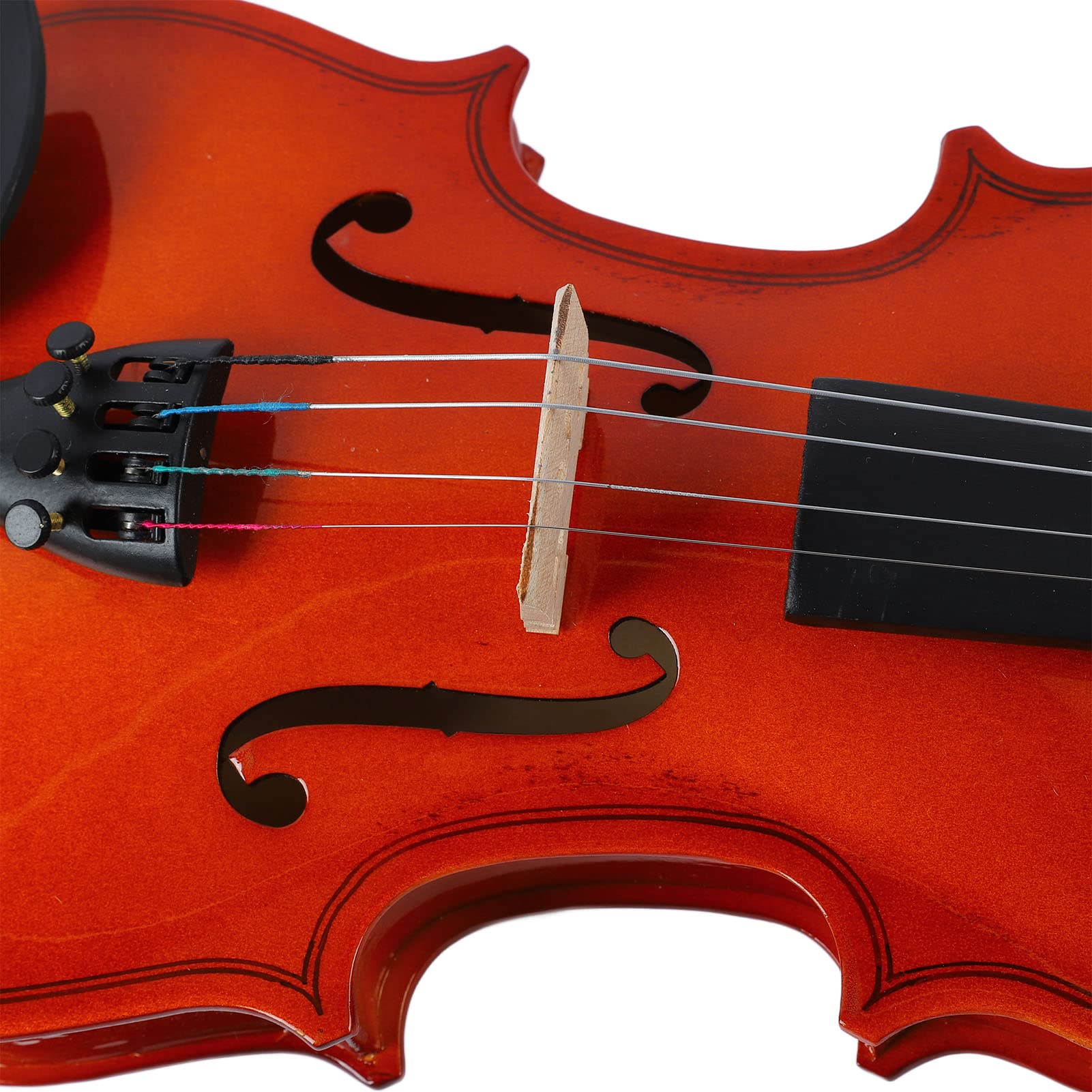 Generic Custodia per Archetto per Violino Kit per Ponte Set per Violino in Legno Artigianale per Esibizioni e Esercizi Quotidiani, Collezione da 5 Pezzi (1/8)