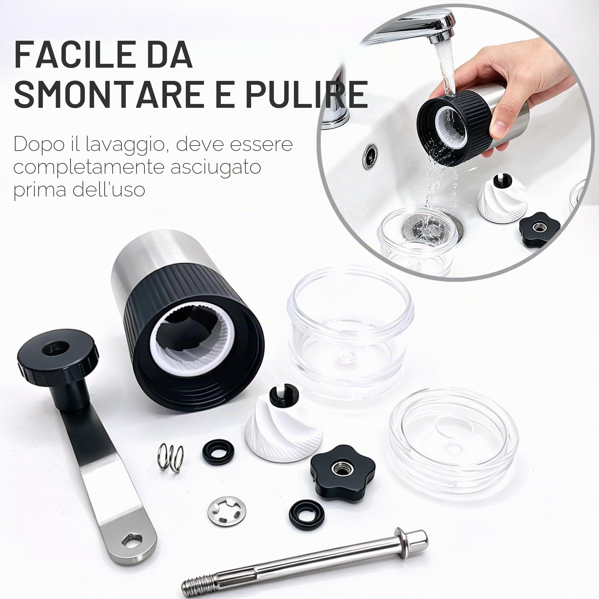 Frantoio manuale per pillole, tagliapillole, trita pastiglie, Frantuma Pastiglie In Polvere Fine, per sondini naso-gastrici, animali o per aiutare i bambini ad assumere farmaci