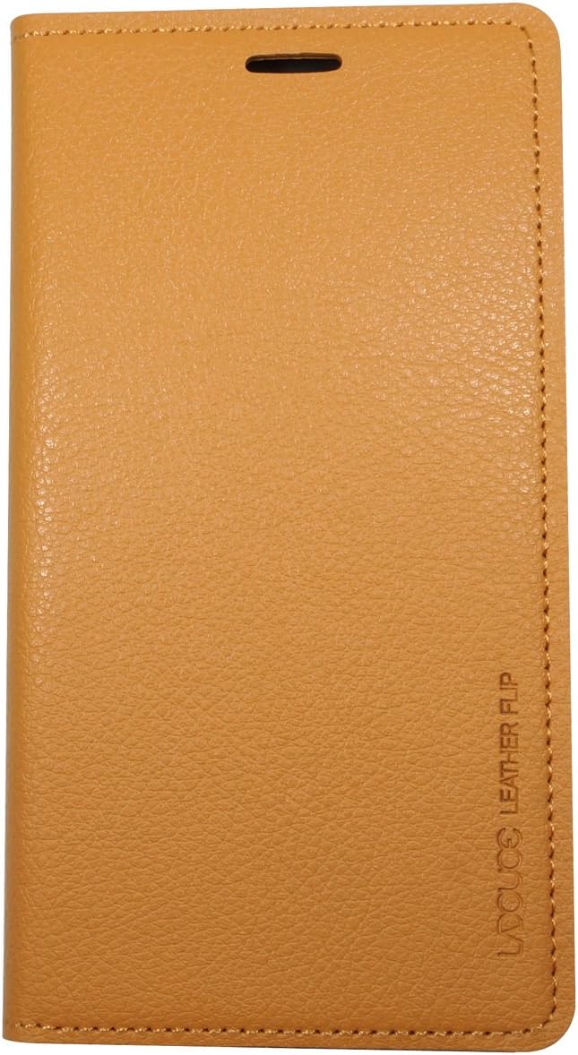 Note 4 Case, Samsung Galaxy Note4 Soft Leather Case, Mobile Slim Wallet Flip Cover - Credit Card ID Holders (Beige)
