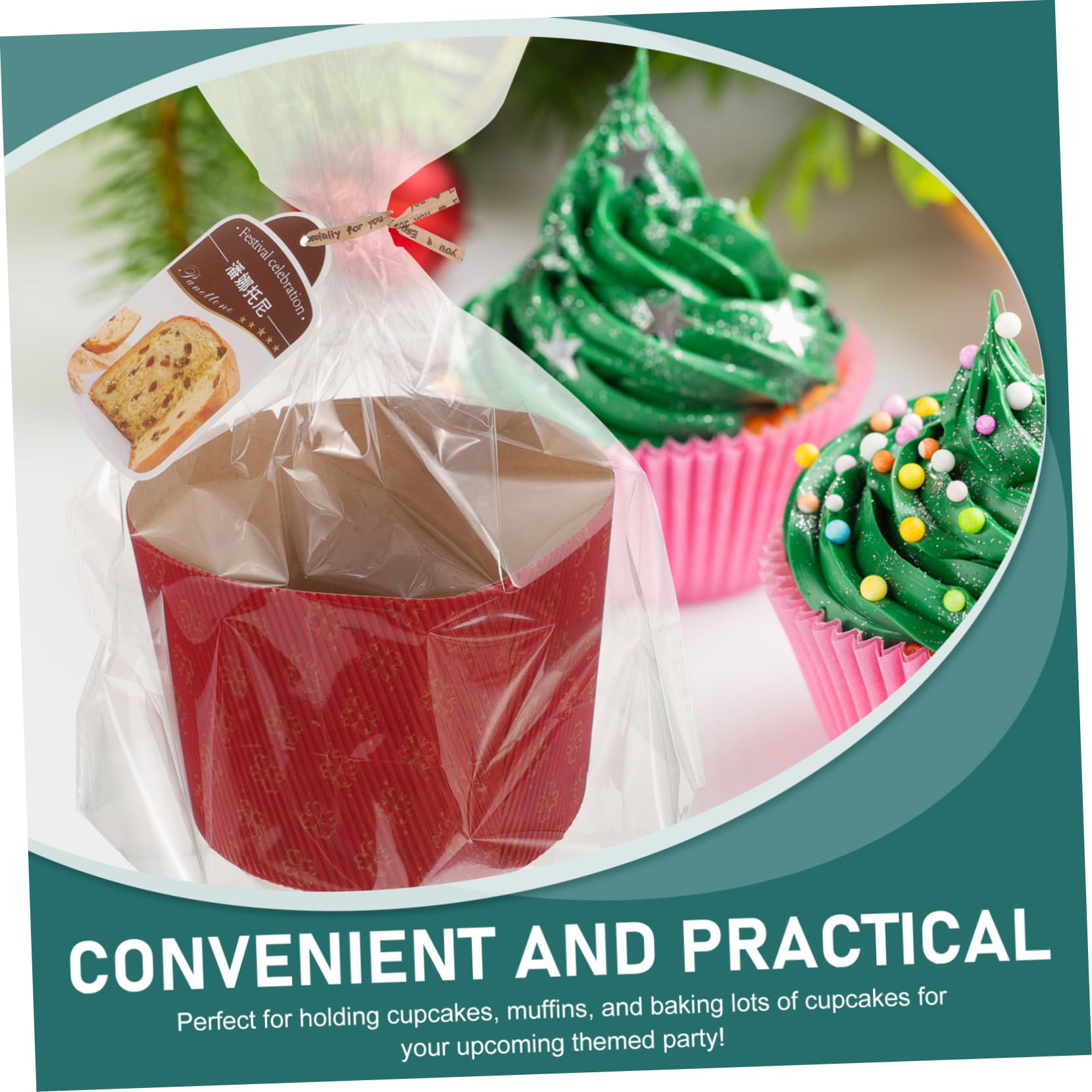 PRETYZOOM 2 Juegos Copas De Pastel Corrugado Vasos De Papel Para Magdalenas Taza De La Magdalena Tazones De Postre De Papel Recipientes Para Tazas De Postre Minivasos De Acanalado Rojo