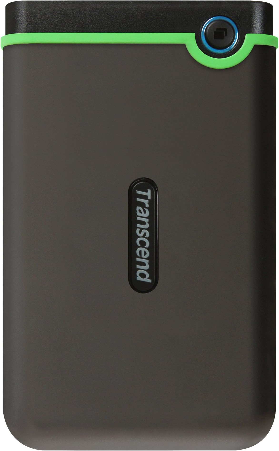 StoreJet 4TB Rugged External Hard Drive, USB3.1(5Gbps) Portable HDD with One Touch Auto-Backup Button/Anti-Shock Resistant, Compact&Lightweight, Lightning-Fast Speeds, Iron Grey -TS4TSJ25M3S