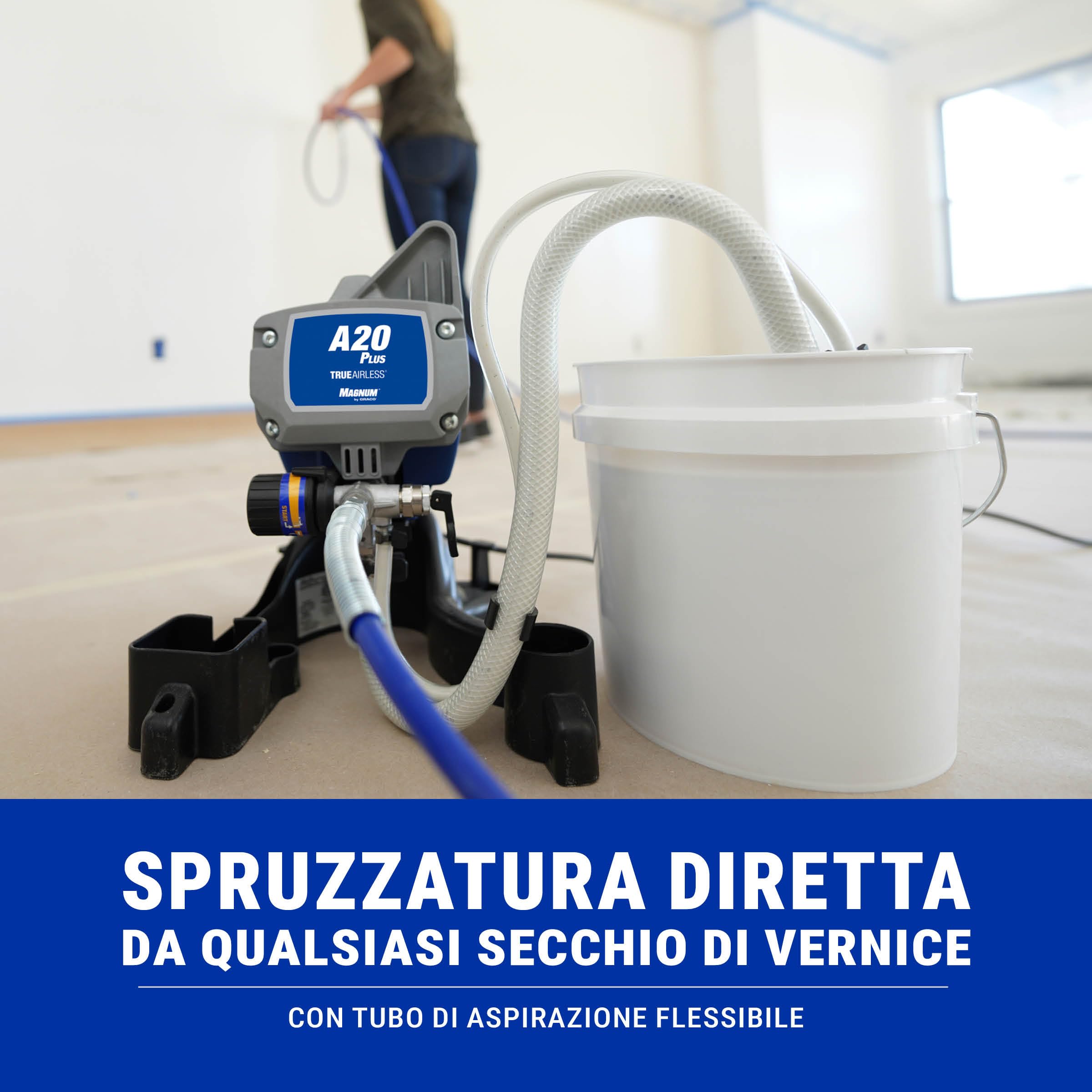 Magnum by Graco 17C243 A20 PLUS Spruzzatore di vernice airless, per uso domestico (portata 0,9 l/min, pressione massima 207 bar)
