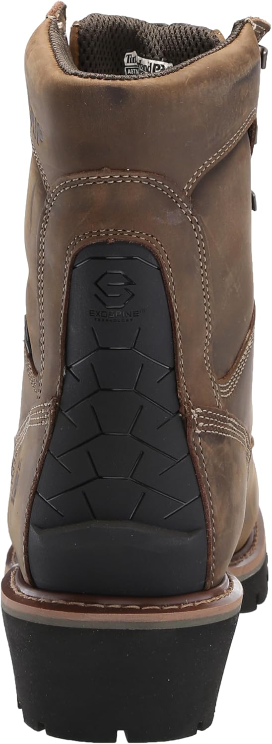 Timberland PRO Men's Evergreen 8 Inch Composite Safety Toe Insulated Waterproof Industrial Logger Work Boot, Turkish Coffee-2024 NEW, 11 W US - Image 3