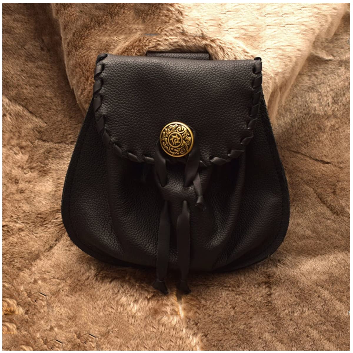 Marsupio Donna In Cotone Regolabile - Stile Rinascimentale, Per Festival, Trekking E Corsa, Con Multiple Tasche - Foto 10