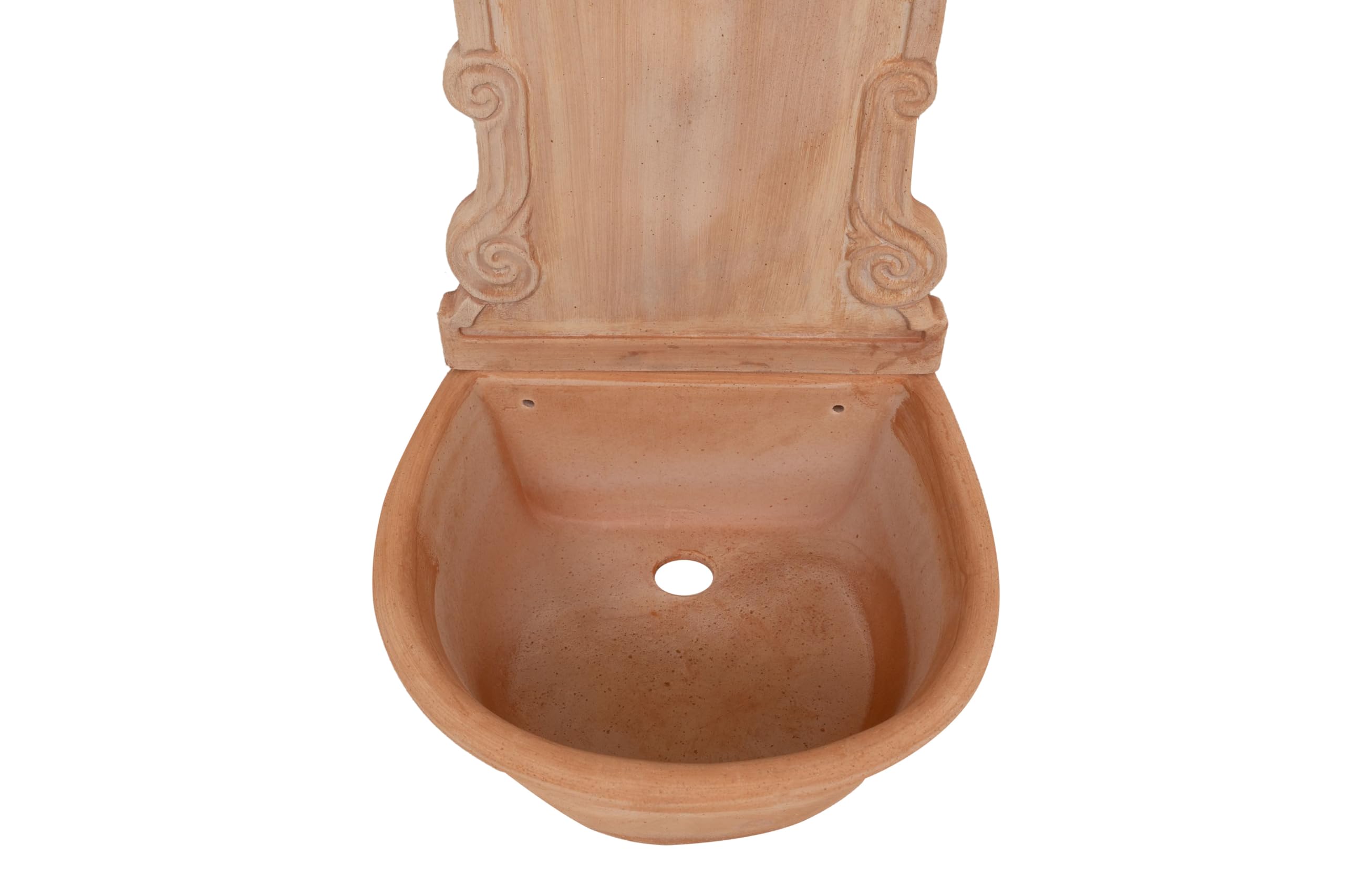 Biscottini Gartenbrunnen aus Terrakotta, Gartenmöbel, L 44 x T 38 x H 65