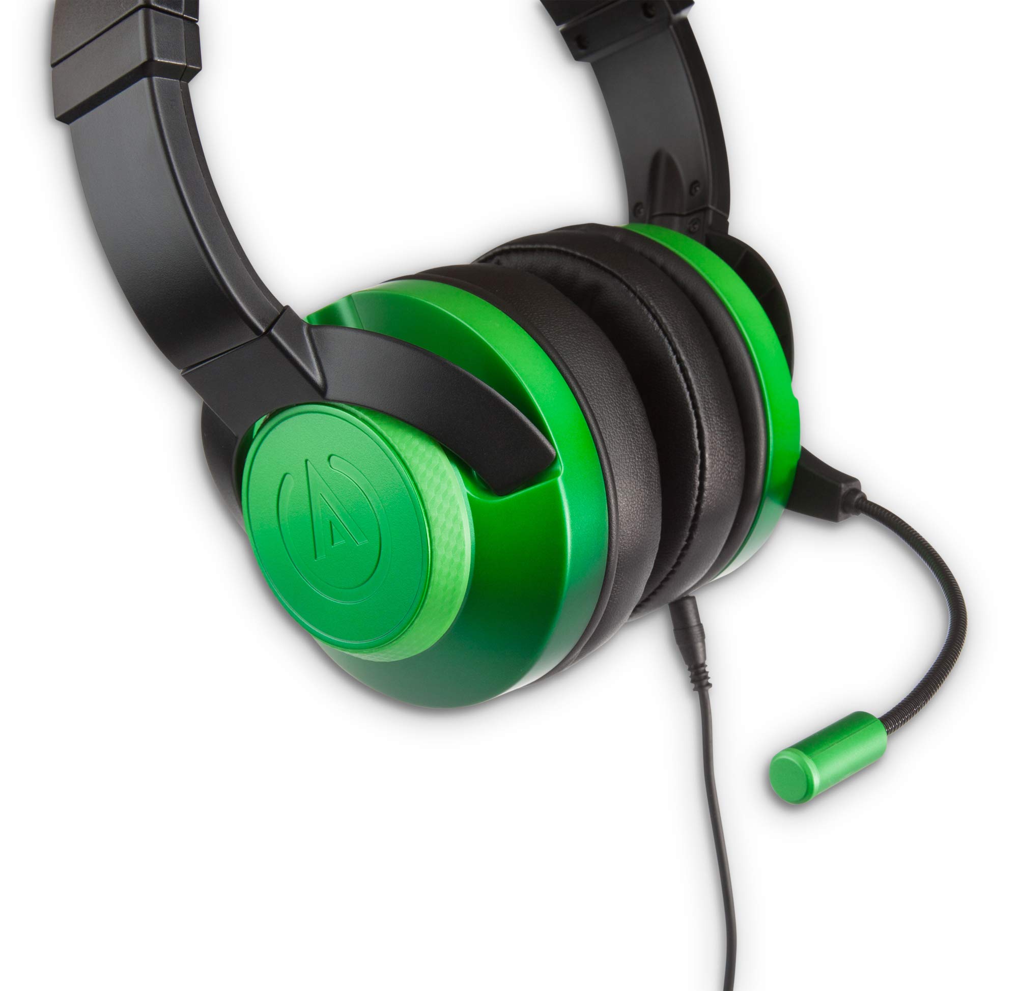 PowerA Fusion Cuffie da Gioco Cablate con Microfono Staccabile - Compatibili con PlayStation 4, Xbox (One, One X, One S, 360), Nintendo Switch, Mac, Android, IOS, Verde Smeraldo Sfumato