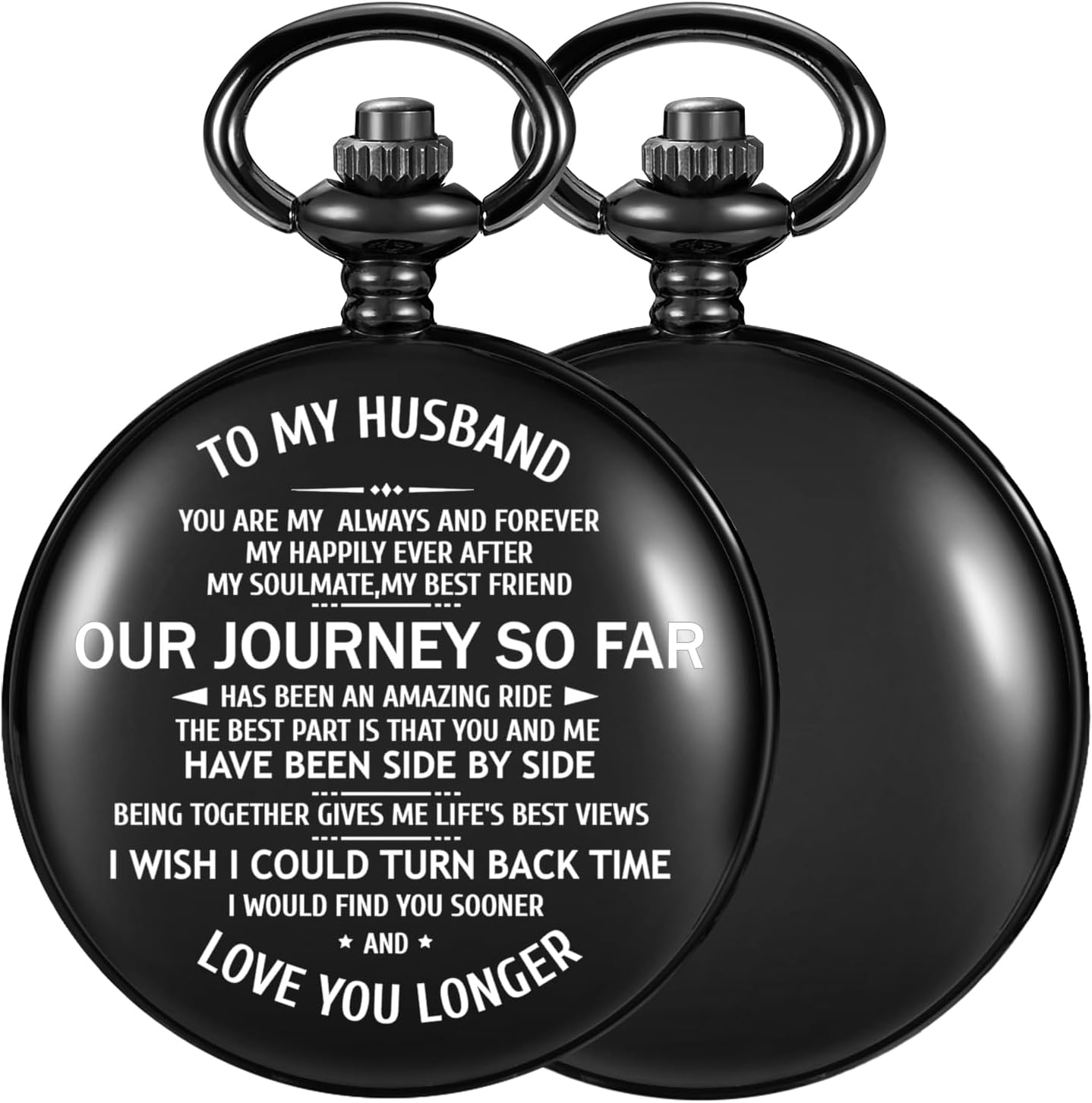 Engraved to My Fiance/to My Boyfriend/to My Husband/My Men Mechanical Pocket Watch for Fiance Customized Personalized Mechanical Pocket Watches with Leather Box for Men