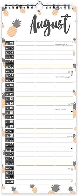 Gentle North Planner for Two (Wall Calendar 2023 with 3 Columns 17 x 42 cm) Partner Couples Pair Three Colours Hanging People (Whole Year 2023) Bright Colours, Coloured 2023, (WAND-1000579)