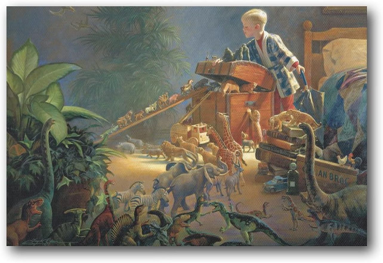 Bon Voyage by Greg Olsen Painting Artist Poster Cool Artworks Painting Wall Art Canvas Prints Hanging Picture Posters 08x12inch(20x30cm)