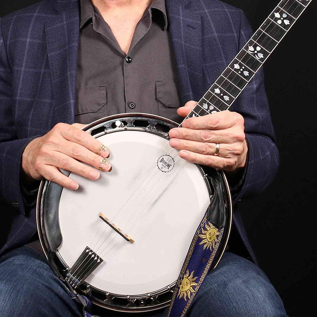 Banjo Strings, Yoklili 2 Sets of 5String Plated Steel Banjo Strings