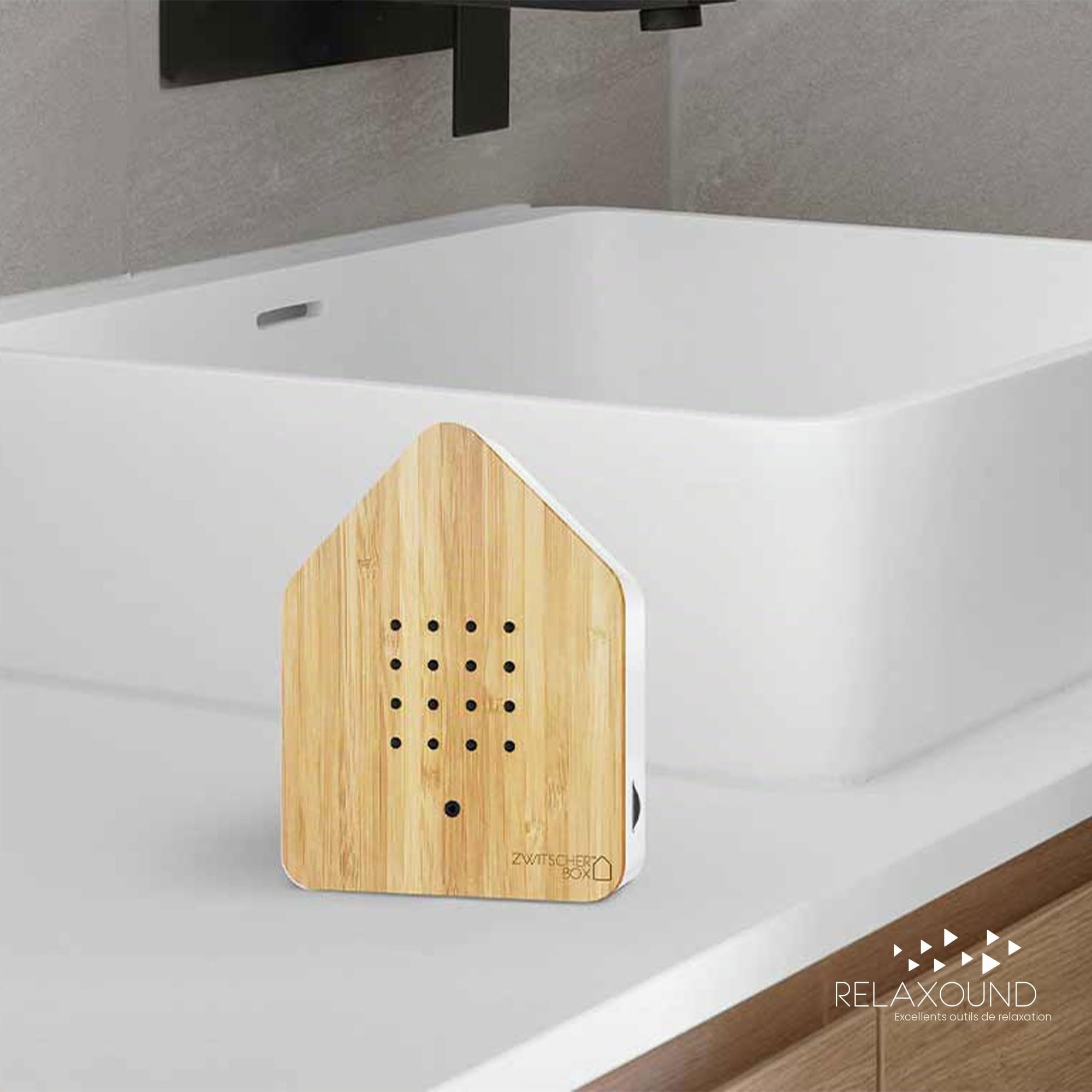 Zwitscherbox Bambou/Blanc