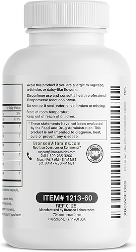 Miniatura 7 de Bronson La fórmula avanzada de desintoxicación y limpieza del hígado apoya la función hepática saludable con cardo mariano, raíz de diente de león,